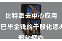 比特派去中心应用 已毕金钱的千般化惩办