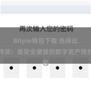 Bitpie钱包下载 选择比特派：最安全便捷的数字资产钱包