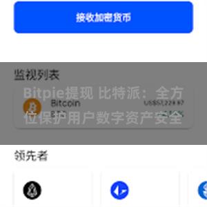 Bitpie提现 比特派：全方位保护用户数字资产安全