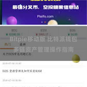 Bitpie移动版 比特派钱包多链资产管理操作指南