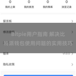 Bitpie用户指南 解决比特派钱包使用问题的实用技巧