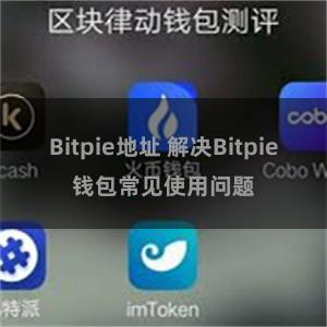 Bitpie地址 解决Bitpie钱包常见使用问题