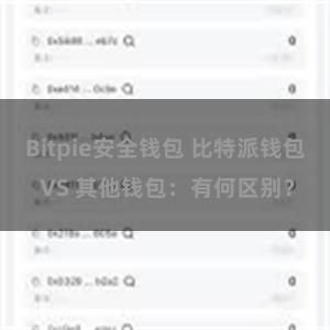 Bitpie安全钱包 比特派钱包 VS 其他钱包：有何区别？