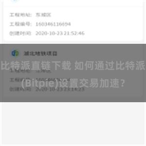 比特派直链下载 如何通过比特派(Bitpie)设置交易加速？