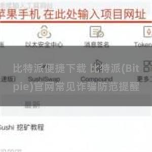 比特派便捷下载 比特派(Bitpie)官网常见诈骗防范提醒