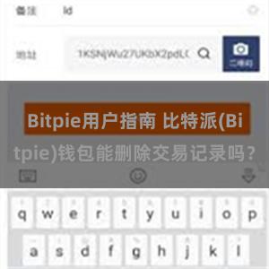 Bitpie用户指南 比特派(Bitpie)钱包能删除交易记录吗？