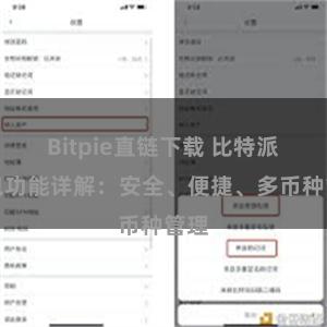 Bitpie直链下载 比特派钱包功能详解：安全、便捷、多币种管理