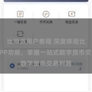 比特派用户教程 深度体验比特派APP功能，掌握一站式数字货币交易利器