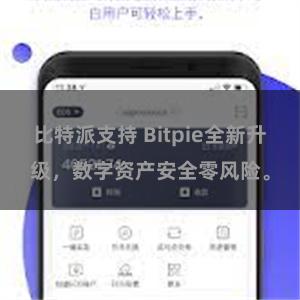 比特派支持 Bitpie全新升级，数字资产安全零风险。